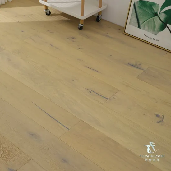 14mm Thickness Natural Brushed European White Oak Engineered Flooring 