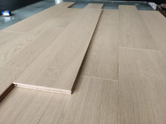 European Timber Floor White Oak Top Grade Light Brushed Indoor Engineered Wood Hardwood Solid Floor 