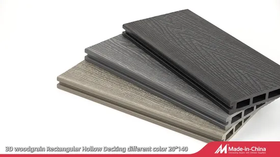 Ocox Exterior Terrace Wood Texture Alfresco WPC Flooring Panel Wood Plastic Composite Decking Co