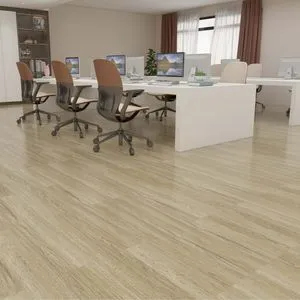 Click Lock Spc Vinyl Plank Flooring in European Wood Grain Design 