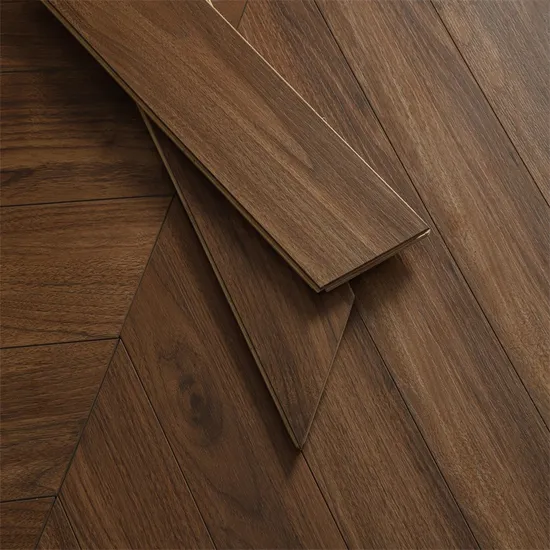 Modern Wooden Herringbone Floor Walnut Oak Engineered Wood Flooring 
